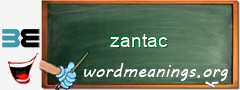 WordMeaning blackboard for zantac